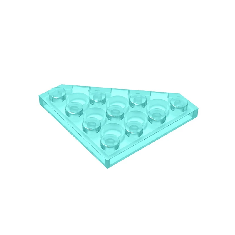 Gobricks GDS-554 Wedge, Plate 4 x 4 Cut Corner  compatible with lego 30503 pieces of children\'s DIY Building Blocks Technical