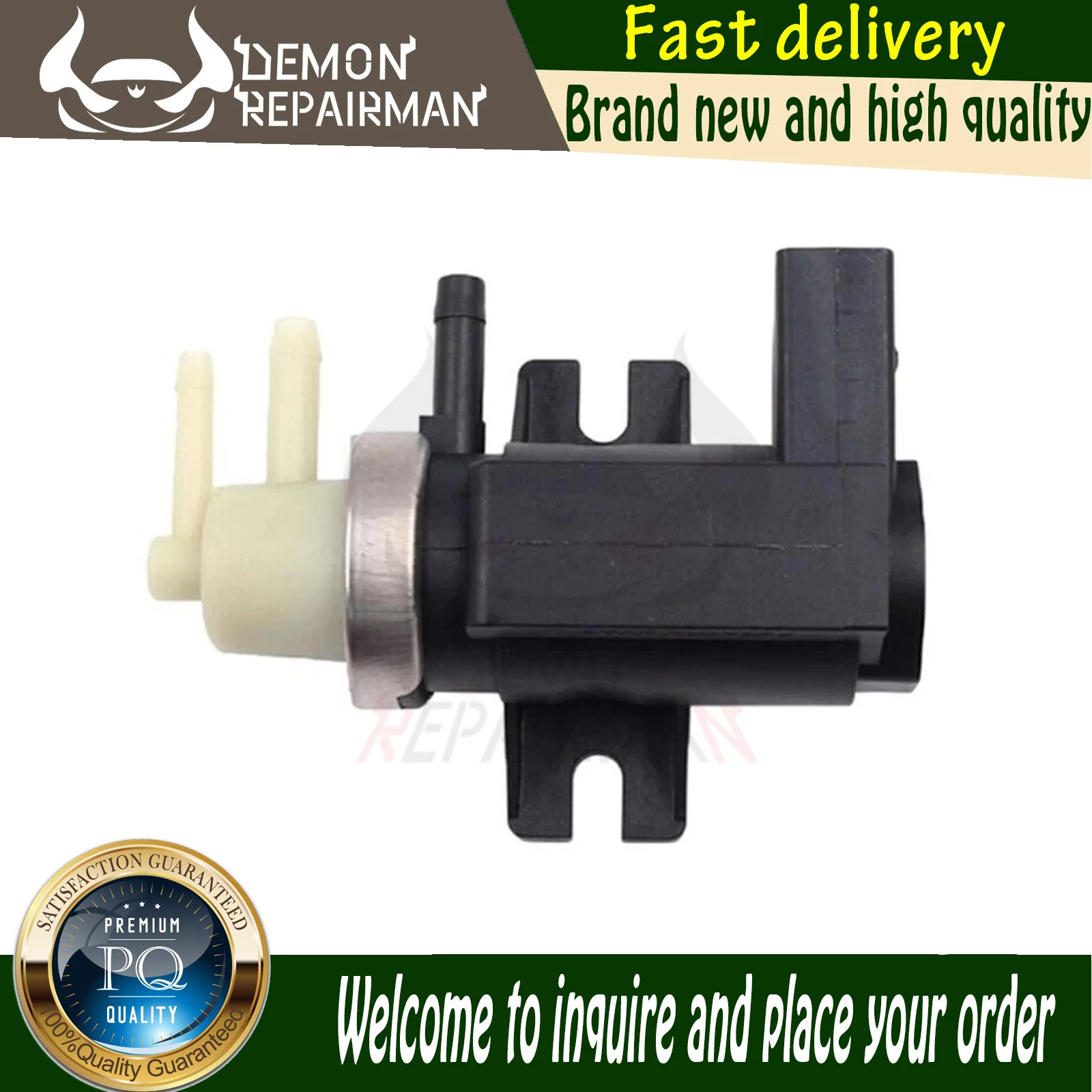 New PRESSURE BOOST CONTROL Solenoid Valve 1H0906627A Compatible with AUDI A3 A4 A6 SEAT SKODA VW 1.9 2.5 TDI N75