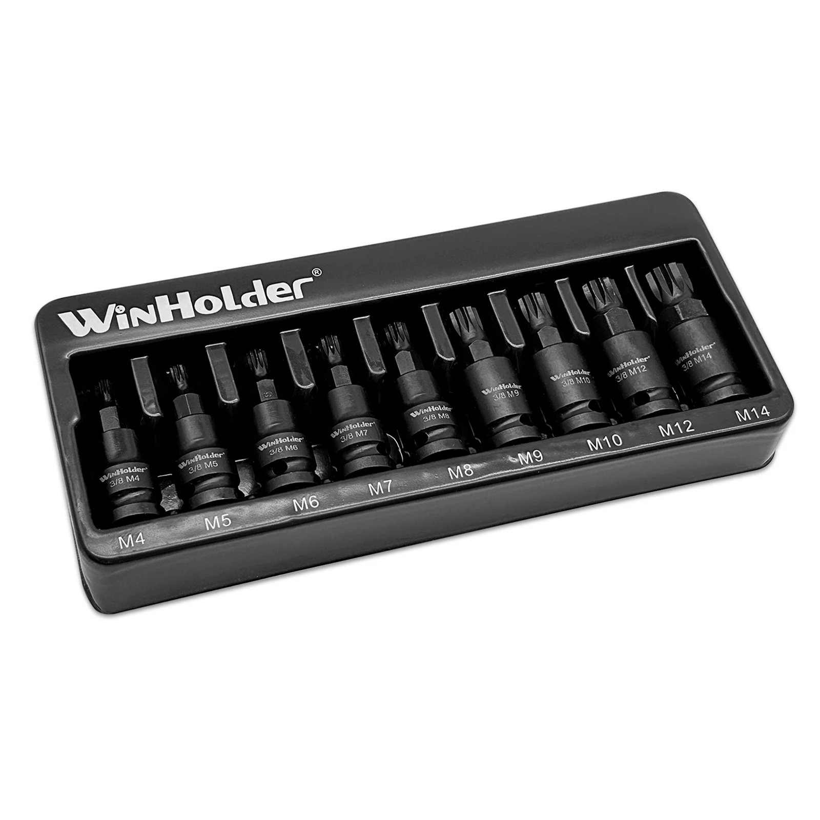 WinHolder 3 Sets  IMPACT Hex Torx Spline Bit Sockets 3/8