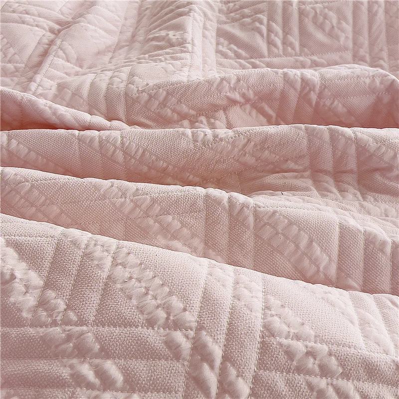 Bonenjoy Bed Cover Plain Bedspread Lace Style Bed Linen 250x250/250x270 Thicken Bedsheets colchas matrimoniales (No Pillowcase)
