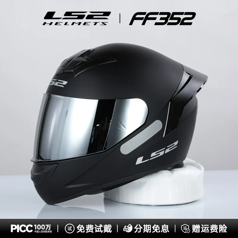 Motocross Racing Original LS2 FF352 Full Face Motorcycle Helmet Scooter Men Women DOT Casco Moto Unisex