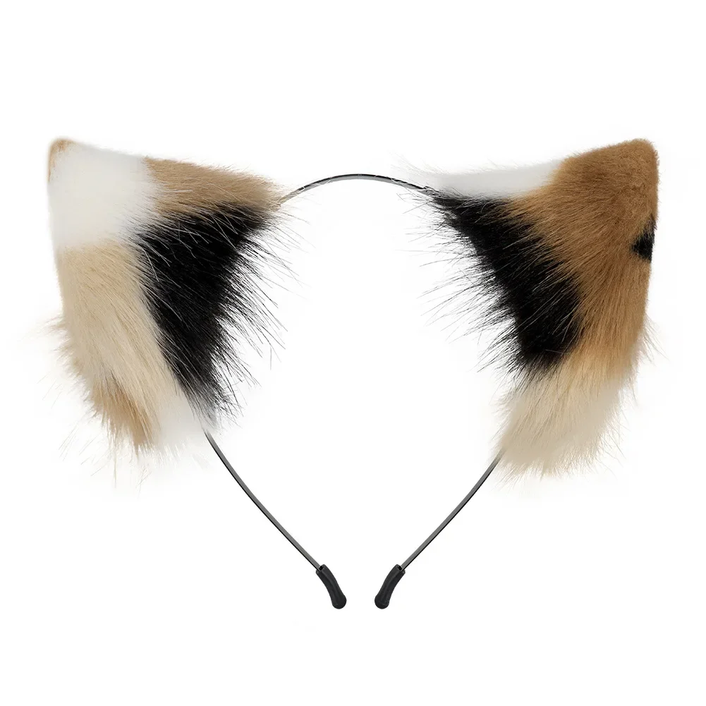 Orecchie e coda di animali Orecchie di peluche Cerchietto per capelli Accessori per costumi Code lunghe per travestimento Compleanno Carnevale Donne Ragazze Vacanze