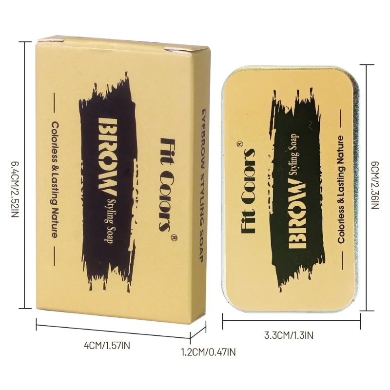 جل الحواجب الشفاف، تركيبة مقاومة للماء، عقد شفاف غير لامع مع فرشاة سوبولي للمكياج الطبيعي ذو المظهر البري طوال اليوم