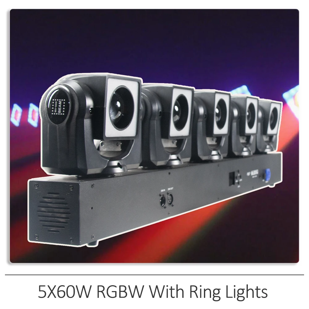 

YUER 5X6 0 Вт светодиодный RGBW Луч с движущейся головкой, с RGB SMD DMX512, сценическое освещение для диджея, освещение для дискотеки, клуба, ночного клуба, сценические эффекты