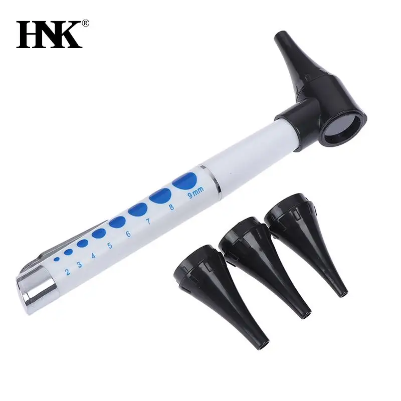 Otoscope Pen light Ear Care Tool Ear Cleaner Diagnostic Earpicks Flashlight / Magnifying Glass Len / 4 Glimpse LED Lamp Health