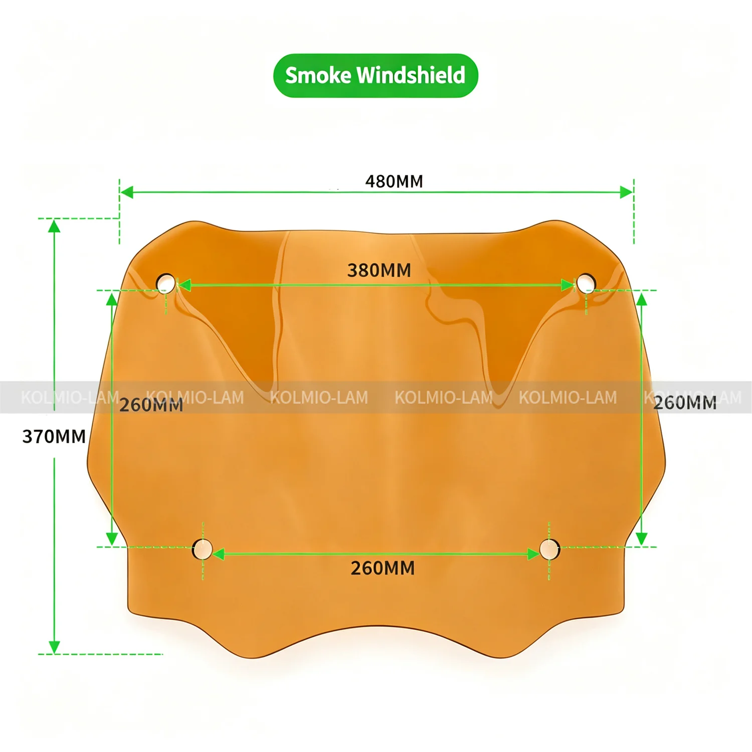 Fit For HONDA SH125 SH150 2020 - 2024 SH 125i 150i European Version Motorcycle Accessories Windscreen Windshield w/ Bracket view 3