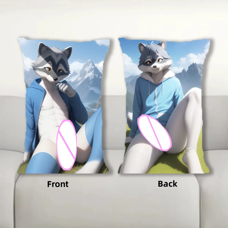 Dakimakura Stupid Raccoon Anime Body Pillow Double Side Print Half Body Throw Pillow Bedding Pillowcase