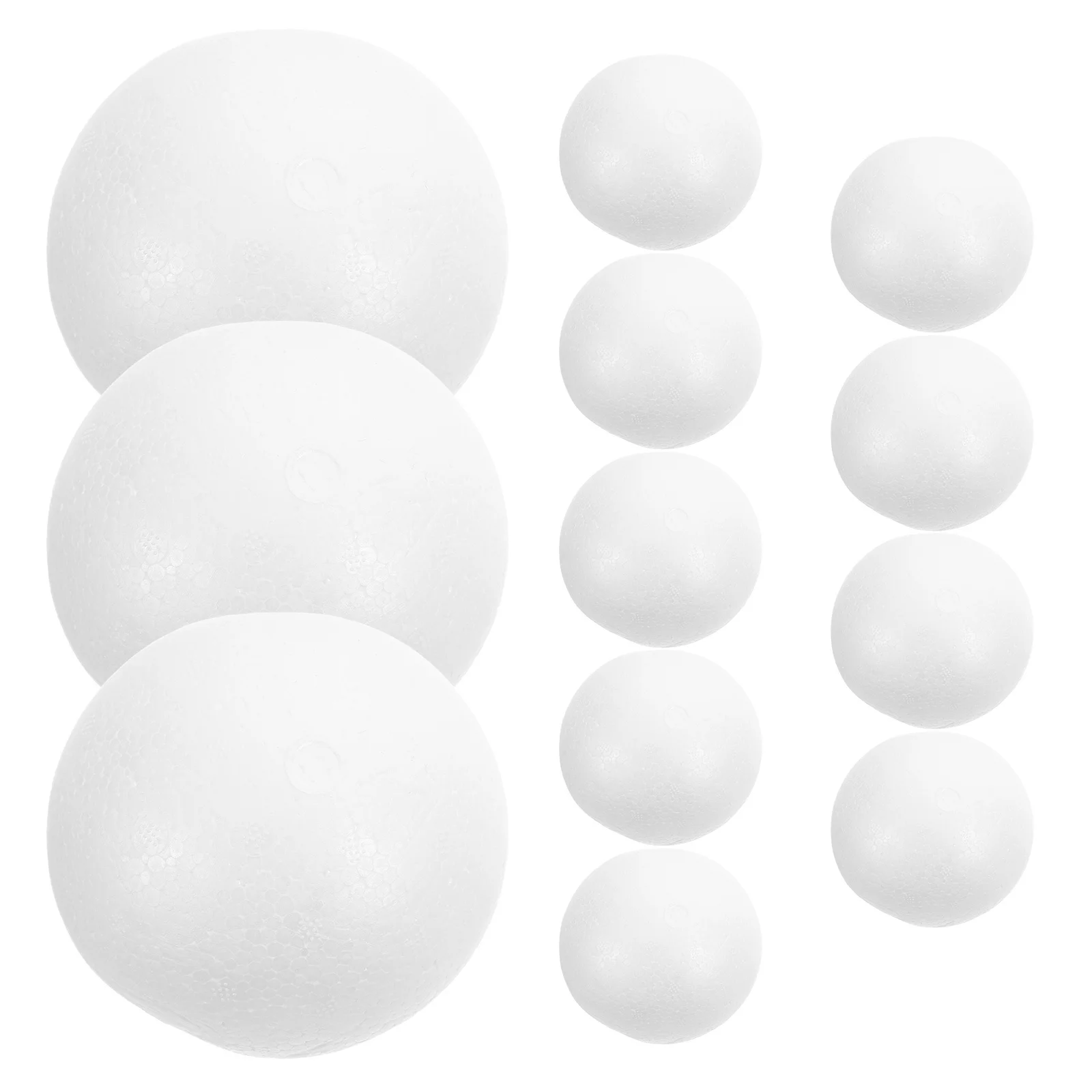 

12Pcs Foam Balls 10Cm Solid Craft Supplies Children DIY Painting Decoration Blank Smooth Ornaments for Preschool Church