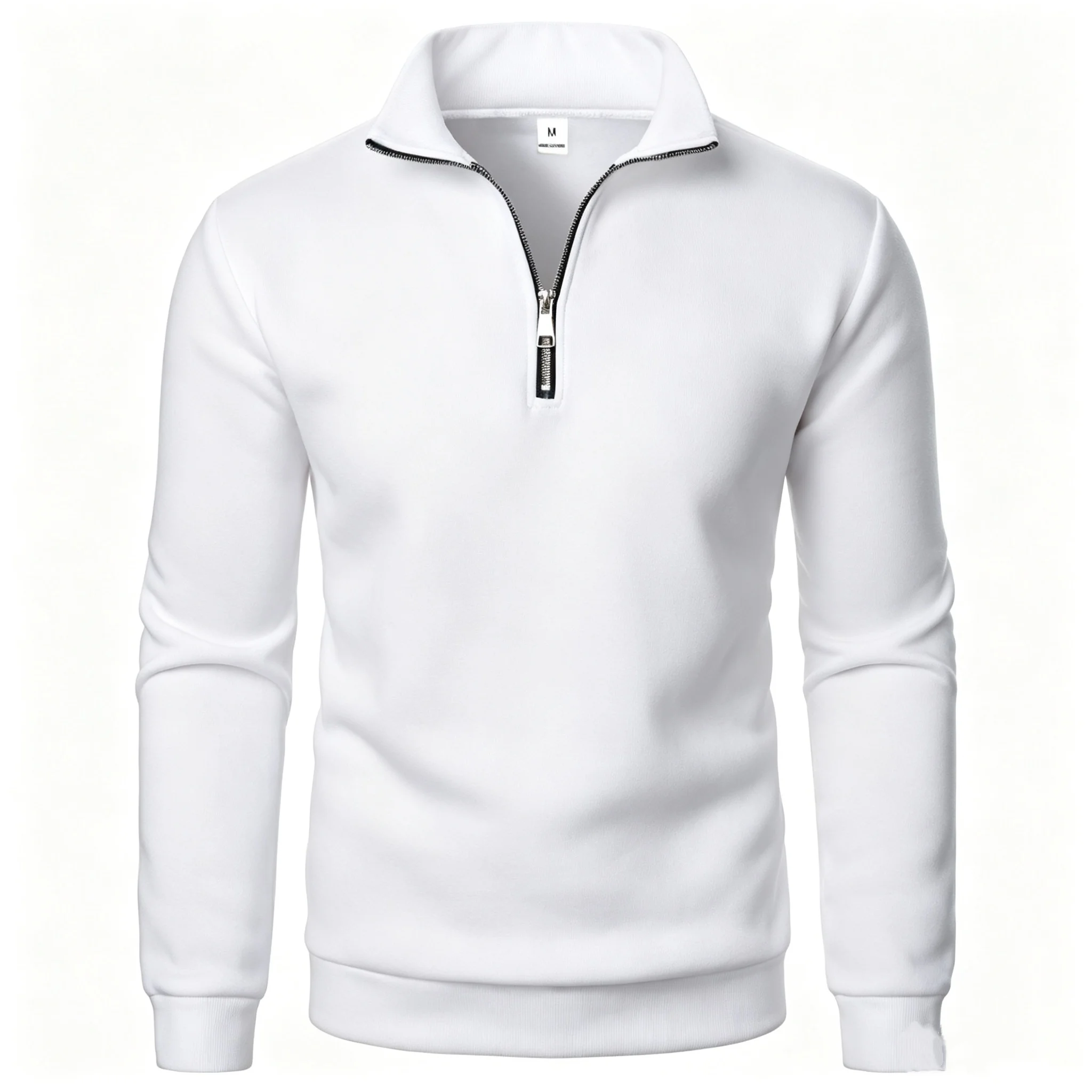 Men's Hoodies Sweatshirts Thicken Warm Fleece Tracksuit for Men Zipper Neck Pullover Men's Winter Clothing Soft Shell Men Hoodie