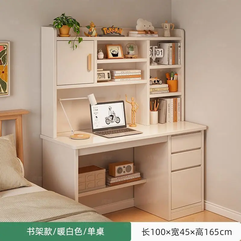 Desk bookshelf integrated table student home study writing table bedroom simple table desktop computer desk desk
