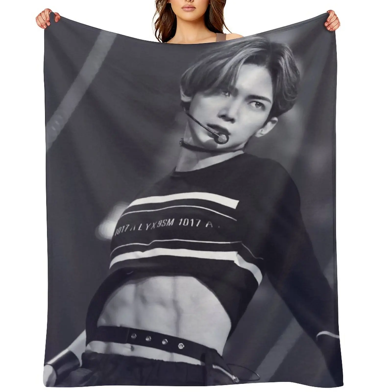 

Ateez Yeosang Throw Blanket sofa bed Softest Sofas Decorative Throw Blankets