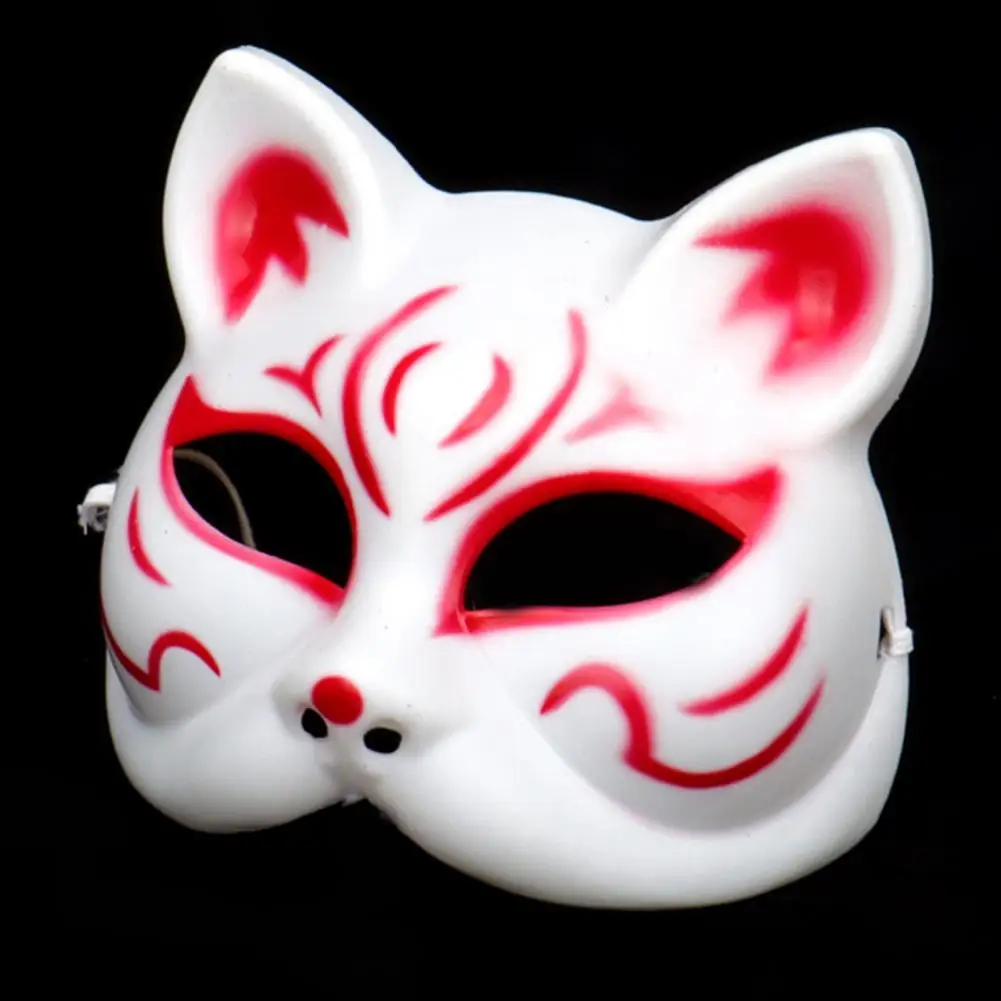 Cat Costume Fox Facial Cartoon Halloween Adorable Fox Face Water Proof Masquerade Man Props Halloween Cosplay Dance Face Cover