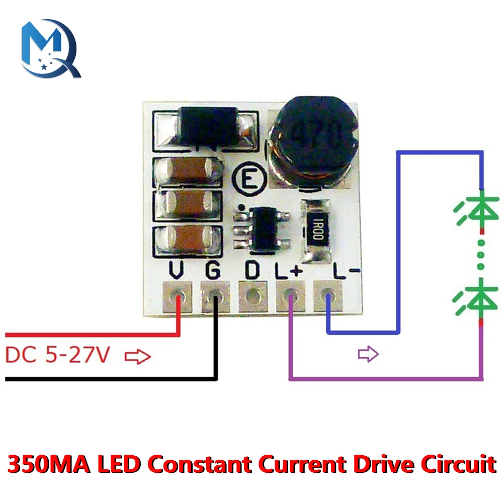 Mini DC 5-27V 350mA Abati eur HB LED Driver Tech Réglable PWM Contrôleur DC-DC Buck Constant Courant Convertisseur sat 2635MA