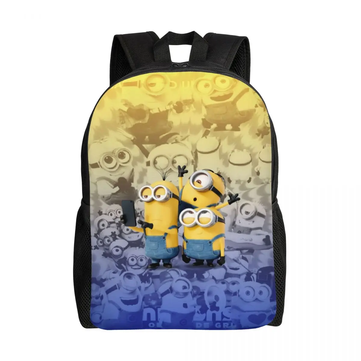 

Рюкзаки с героями мультфильмов в стиле аниме «Миньоны» на заказ для мужчин и женщин, водонепроницаемая школьная сумка для колледжа, сумка для книг с принтом