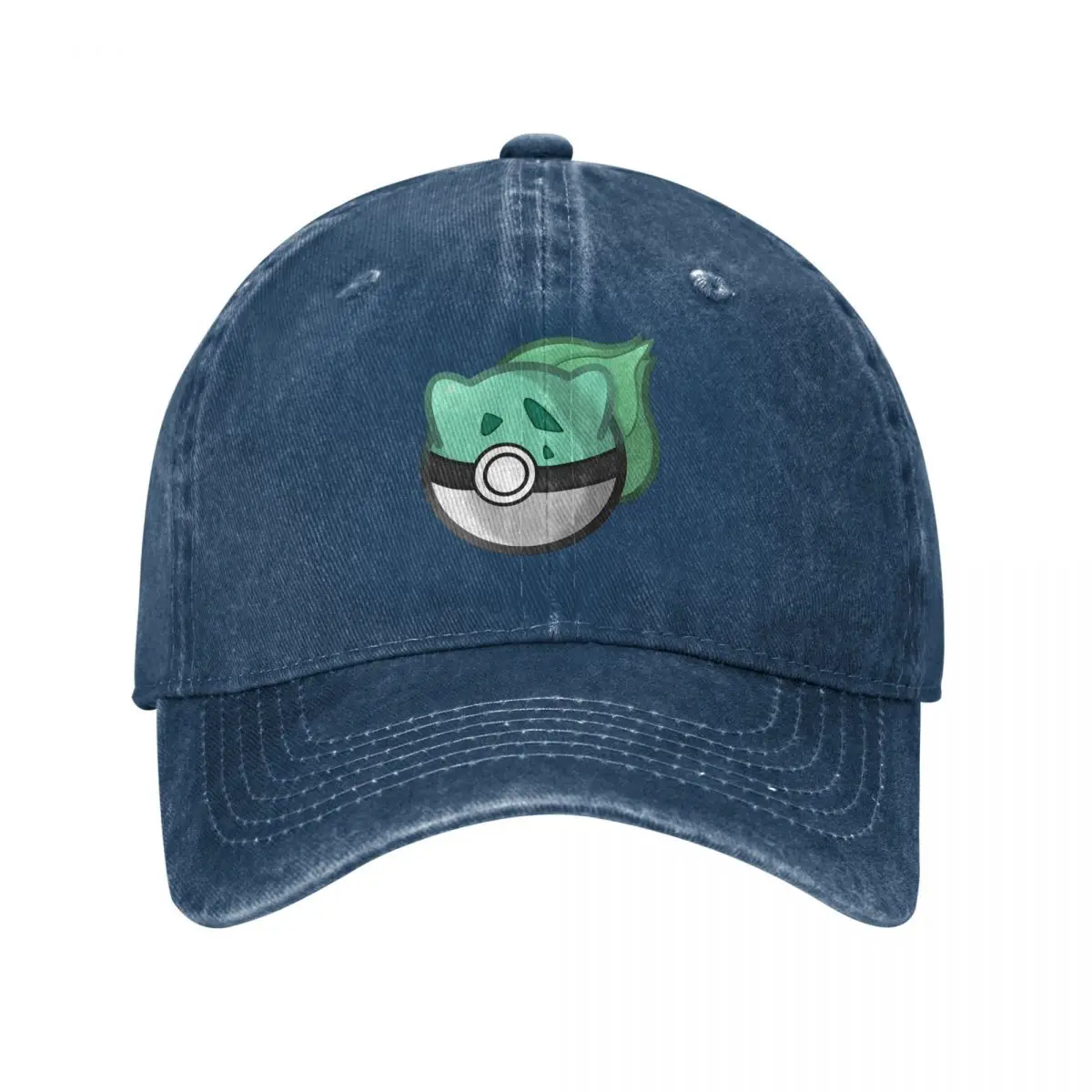 Summer Cap Sun Visor Pokemon Green Amphibian Animal Design Sticker Hip Hop Caps Pocket Monster Pikachu Cowboy Hat Peaked Hats