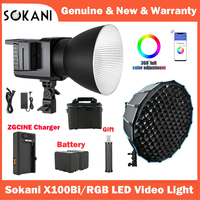 【KR &MX】Sokani X100 Kit 100W Bi-Color RGB LED Video Light APP Control Bowens for Photography Video Recording Outdoor Shooting