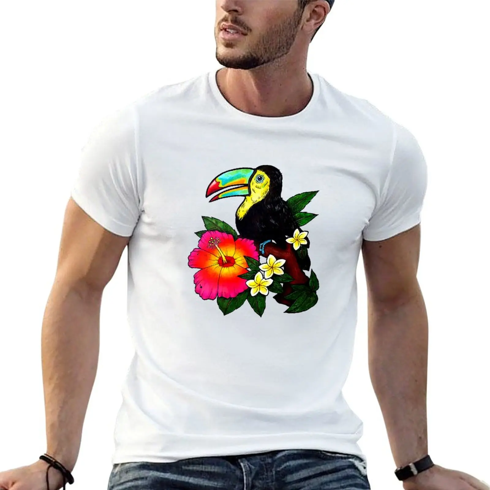 

shirts man men man Tropical shirt graphic (Colour) Toucan t T-Shirt for t