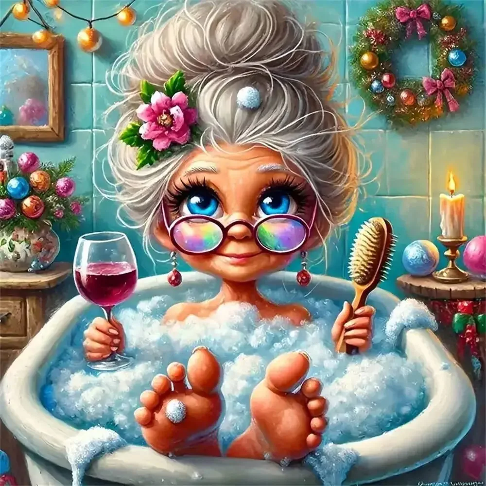 

Пазл из 500 деталей для взрослых: «Старушка» (бумажный), для рукоделия, декора дома, настенного оформления, праздничный подарок