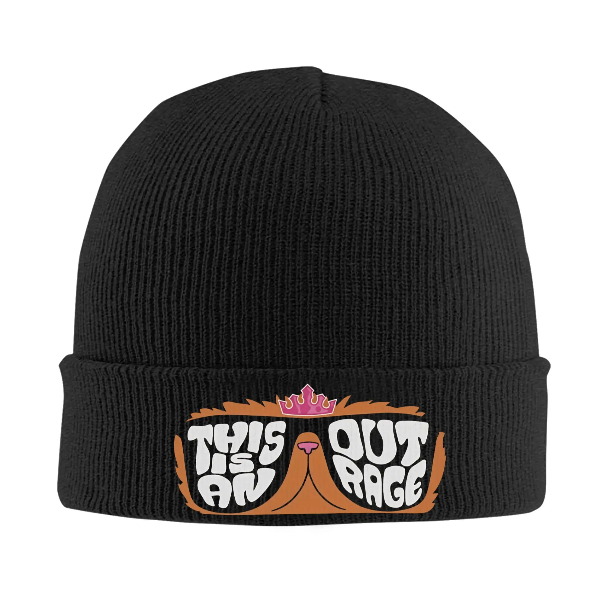 DCC Princess Donut This is an Outrage Glasses Funny Books Beanie Hats  Bonnet Hats Skullies Beanies Winter Custom Warm Soft Caps