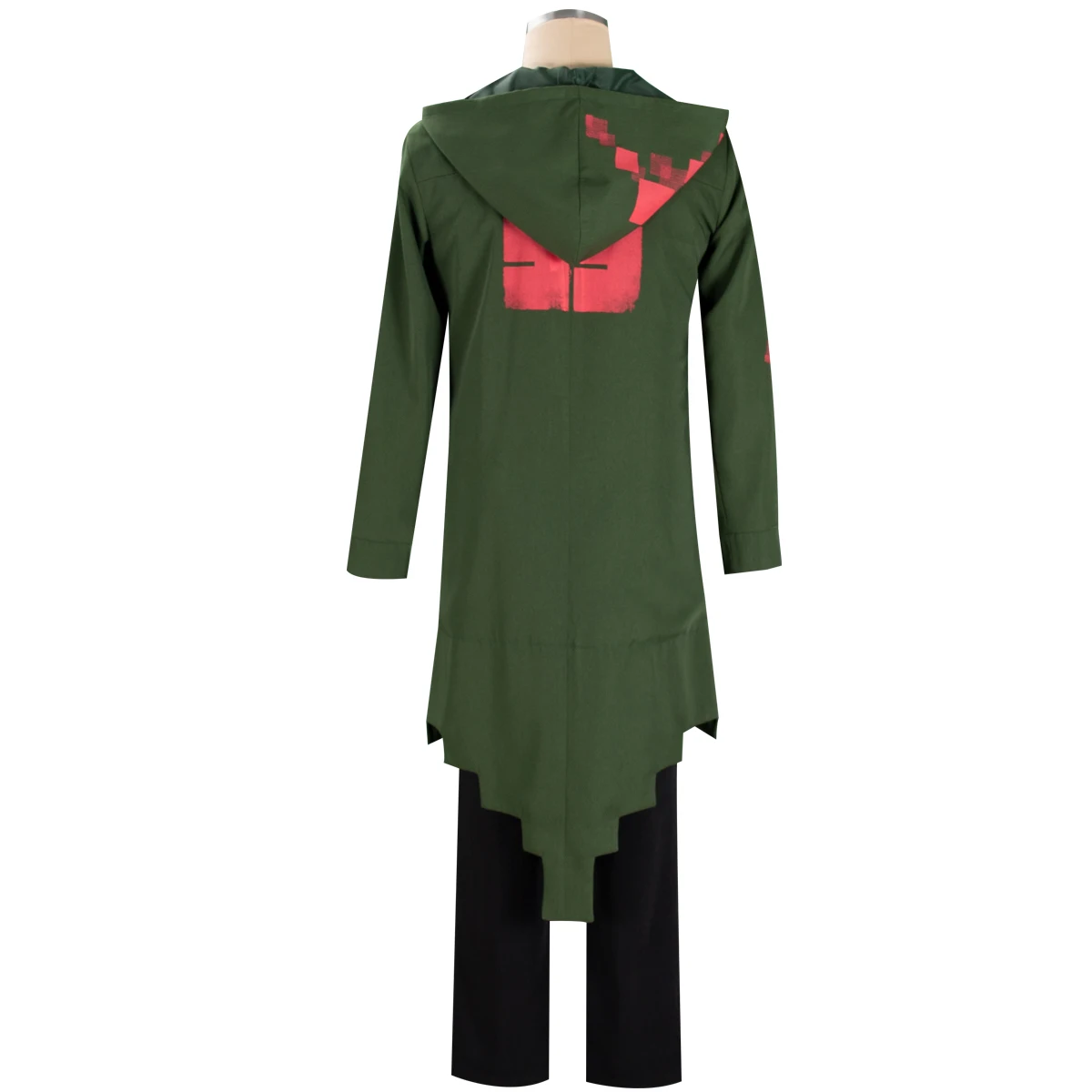 HOLRAN Men Komaeda Nagito Cosplay Costume Long  Jacket Cloak Tshirt Set