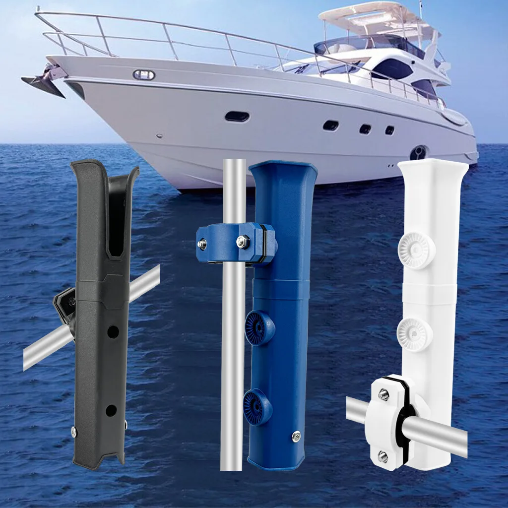 Adjustable Spinning Plastic Fishing Rod Holders Racks Bracket Pole Holders for Boat     Yacht Kayak Fishing Cooler Trailer Garag