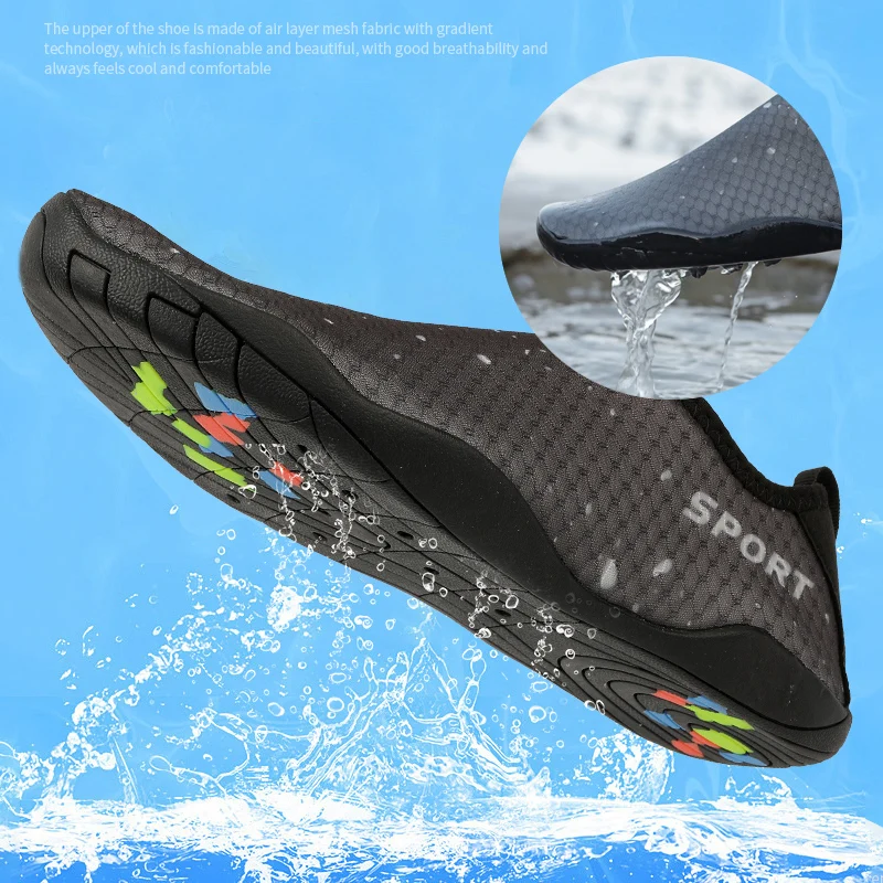 EOCENE – chaussures d'eau légères à séchage rapide pour hommes et femmes, baskets d'eau pieds nus pour la natation, la plage, la pataugeoire, le Fitness, les Sports de plein air