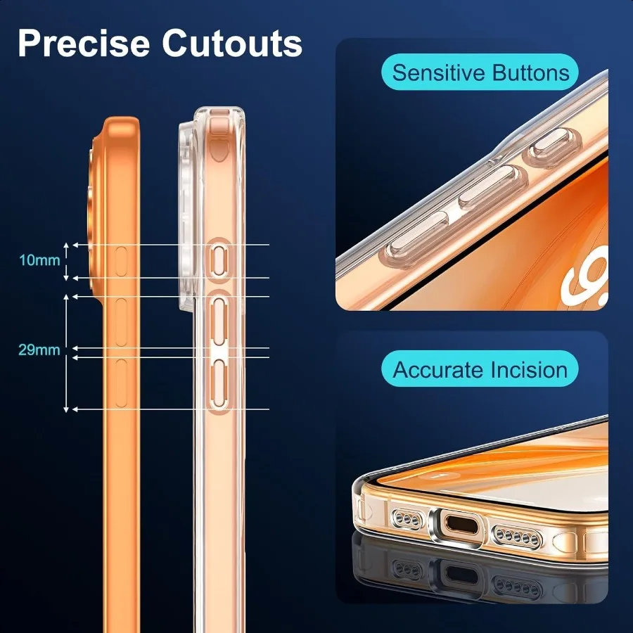 Etui na iPhone 17 Pro Max Przezroczyste Magnetyczne Etui na iPhone 17 ProMax z Ochroną Ekranu i Ochroną Aparatu [Kompatybilne z MagSafe]