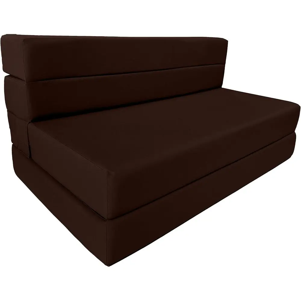 

Portable Folding Bed Mattress, Compact RV Mattress, High-Density Foam (Brown, 6 x 48 x 80)