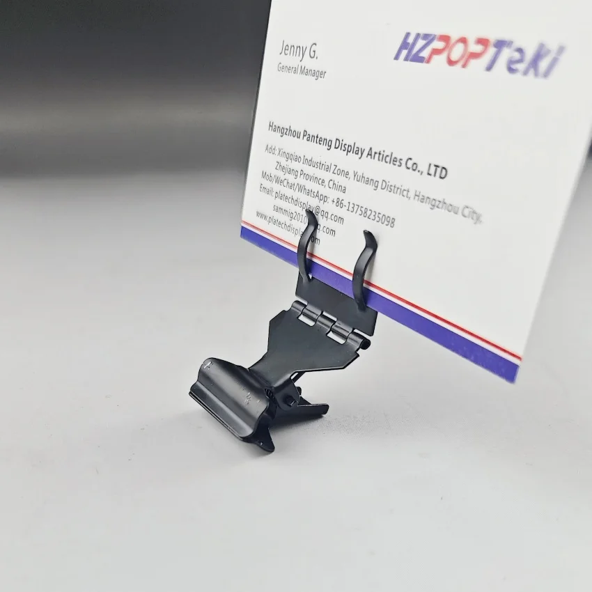 30pcs POP Metal Price Label Tag Paper Sign Card Display Clips Holders Stainless Steel Retail Bread Shop Promotions