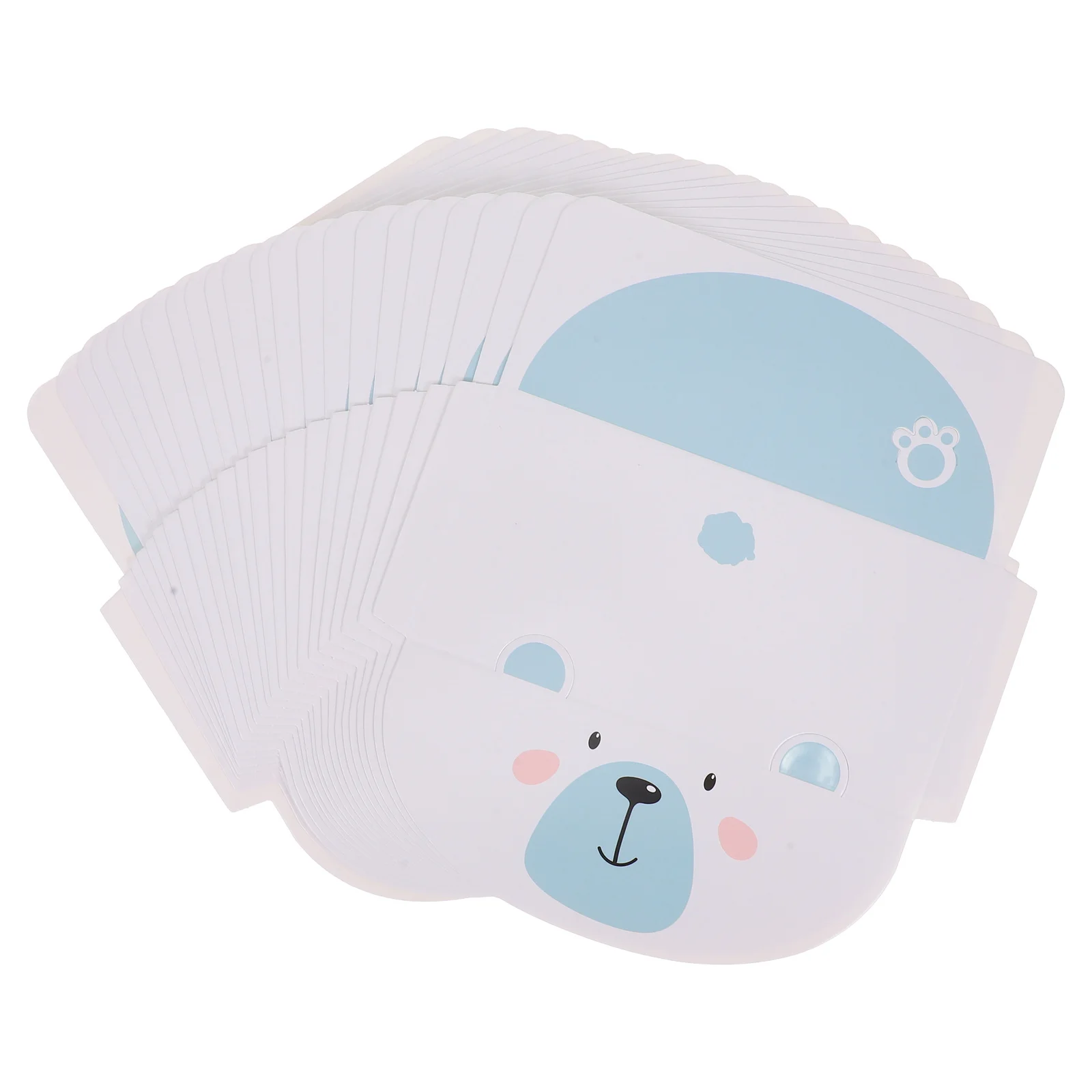 

20Pcs Kids Birthday Animal Greeting Cards Cute Cartoon Designs Blank Interior Holiday Party Invitations Thank You Cards