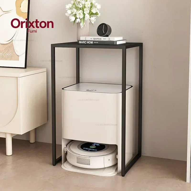 Robot Vacuum Storage Cabinet Practical Storage Stand Affordable Luxury Decor Iron Art Ornament Coffee Table Decorative Shelf