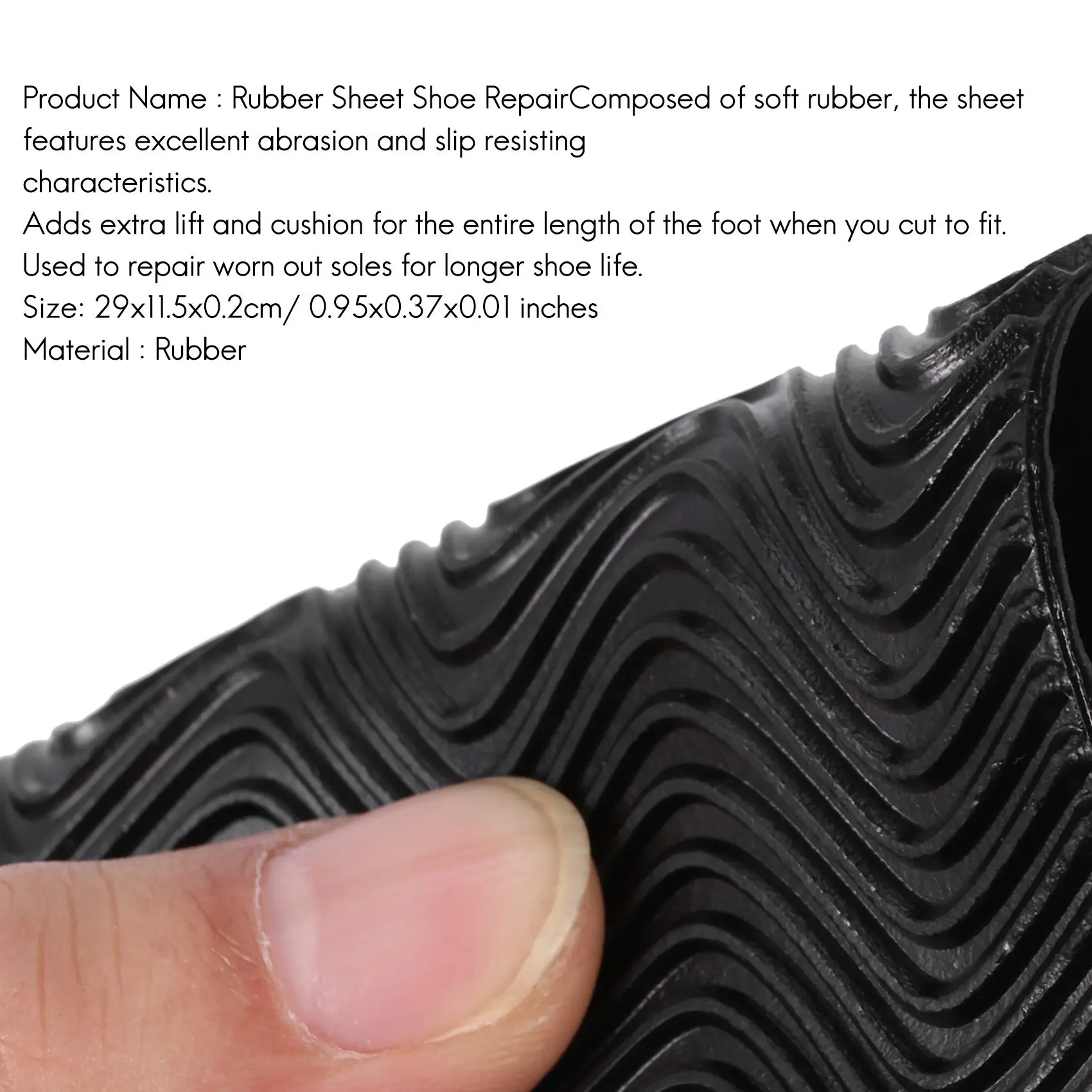 AT77 1 пара DIY наклеек на полную подошву для ремонта обуви на пятках и ладонях, противоскользящие резиновые подушечки - 29X11,5X0,2 см