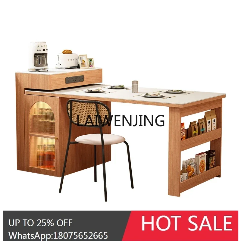 integrated multi-functional island platform can be rotated, retractable and narrow, and the table is customized.