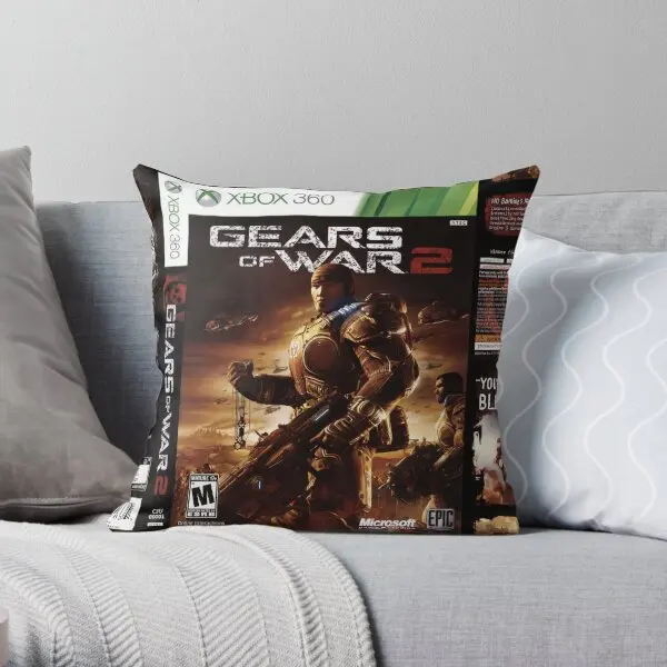 

Gears Of War 2 Printing Throw Pillow Cover Anime Sofa Waist Throw Car Comfort Home Fashion Bedroom Pillows not include One Side