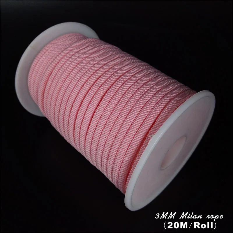 3mm Milan Thread Accessories DIY Jewelry Making Necklace Pendant Rope Braided Bracelet Rope Waist Chain Wholesale 5m 18color