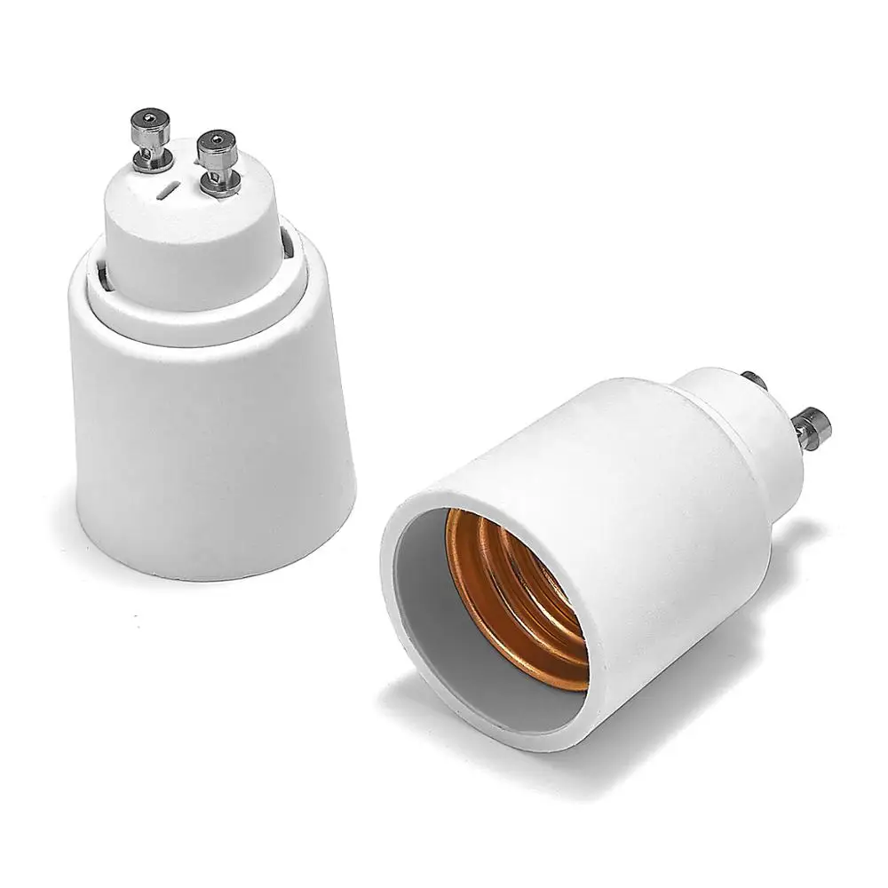 GU10 to E27 Adapter GU10 to E26 Lamp Holder Converter Base Socket LED Light Bulb Extend Plug Power Adapter