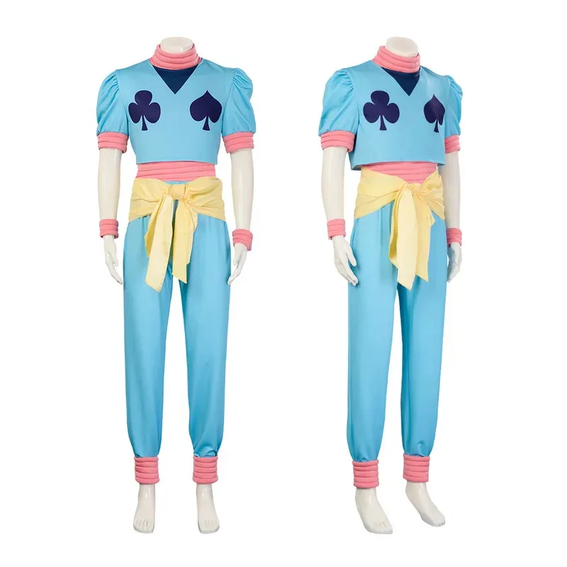 El conjunto completo de trajes de cosplay de personajes Hisoko para la convención de cómic de Halloween del Anime Hunter X Hunter está en stock