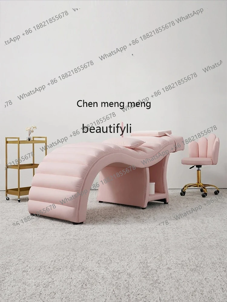 Eyelash bed S-shaped beauty bed Spa massage for beauty salon, minimalist facial bed