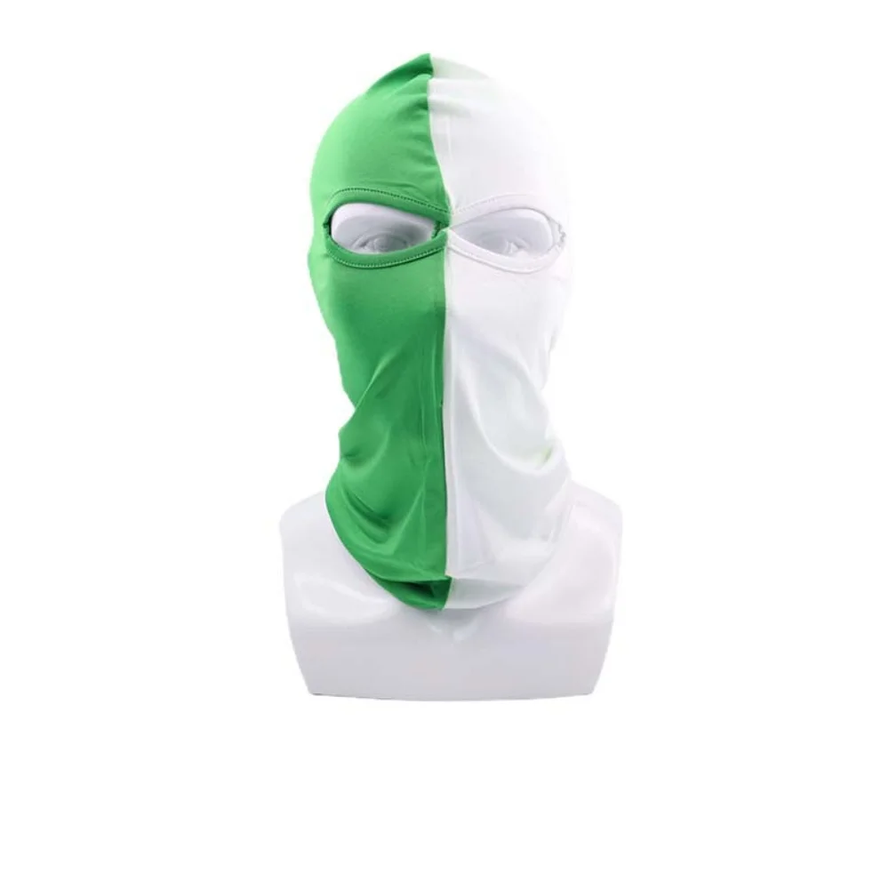 Trendy 3 Hole Full Face Mask Sunscreen Two Tone Style Dust Head Cover Ice Silk Head Mask