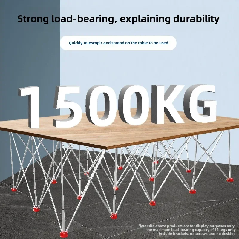 Foldable Workbench with Spider Legs and Stainless Steel Joinery for Multifunctional Operations