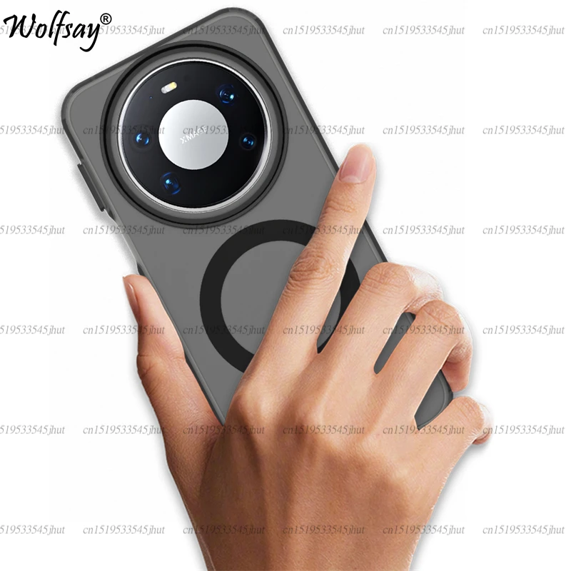 

Прозрачный чехол для Huawei Mate 80, чехол для Mate 80 Pro Max с магнитной адсорбцией и поддержкой беспроводной зарядки, задняя крышка для Huawei Mate 80.