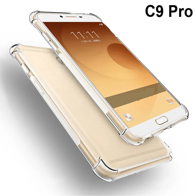 For Samsung Galaxy C9 Pro Soft Transparent Phone Case Galaxy C9 C8 C7 C5 PRO SM-C9000 J7 PLUS Clear shockproof back Cover