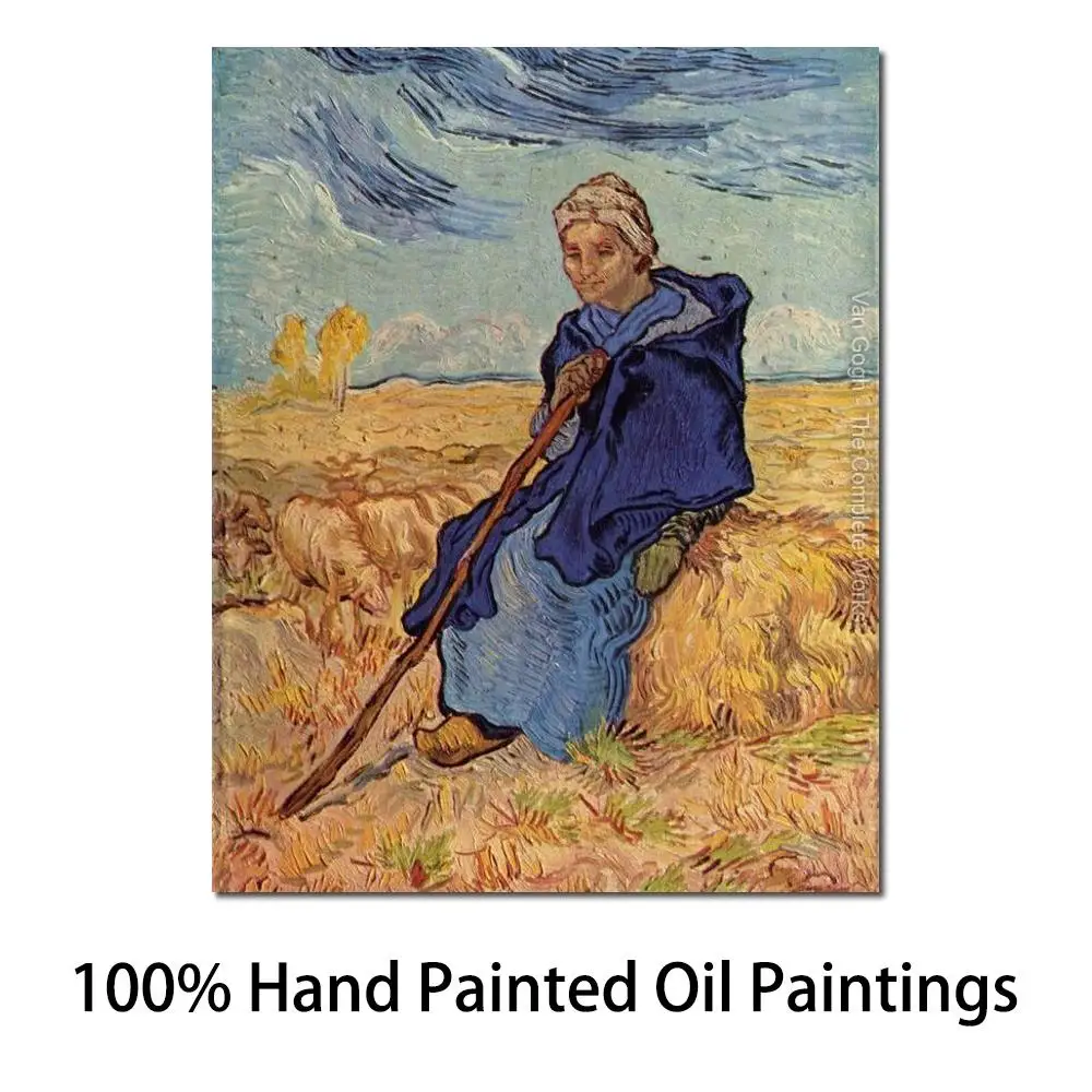 Canvas Art Wall Decor Portrait Picture Handmade Vincent Van Gogh Oil Painting Reproduction Old Woman Sitting High Quality