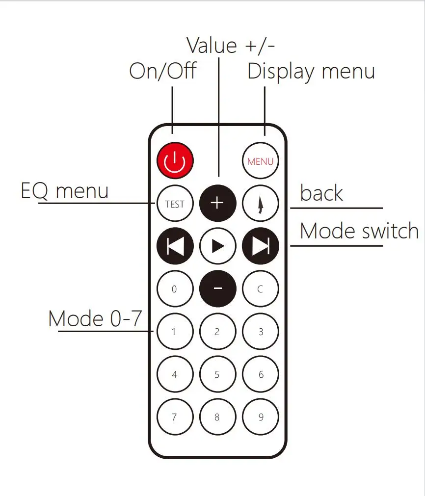 1U Music Spectrum Digital Equalizer EQ tuning LED display Level Indicator balancer Melody Rhythm Light Audio karaoke amplifier