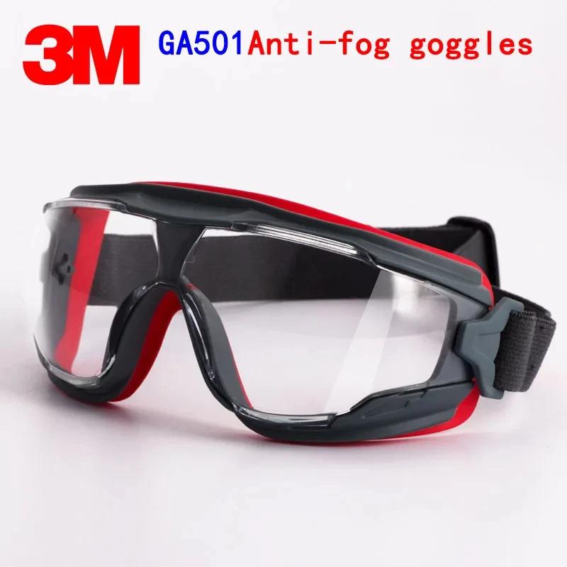 3M GA501 goggles Genuine security 3M protective goggles Anti-fog Anti-shock Riding a sport Labor protection airsoft glasses