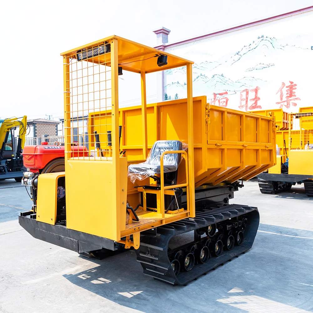Garden Track Dumper 1Ton Small Crawler Dump 1000KG 2000KG Mini Dumper
