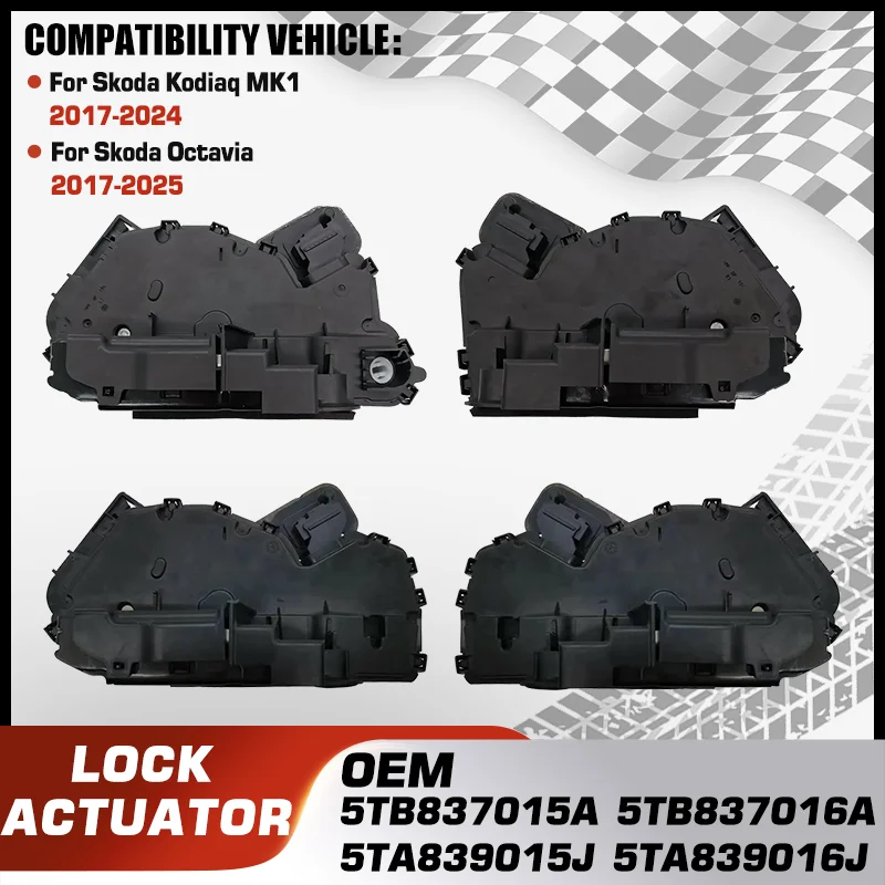

Car For Skoda Kodiaq MK1 Skoda Octavia 5E MK3 Skoda Octavia NX MK4 Front Rear Left Right Door Lock Actuator Central Mechanism