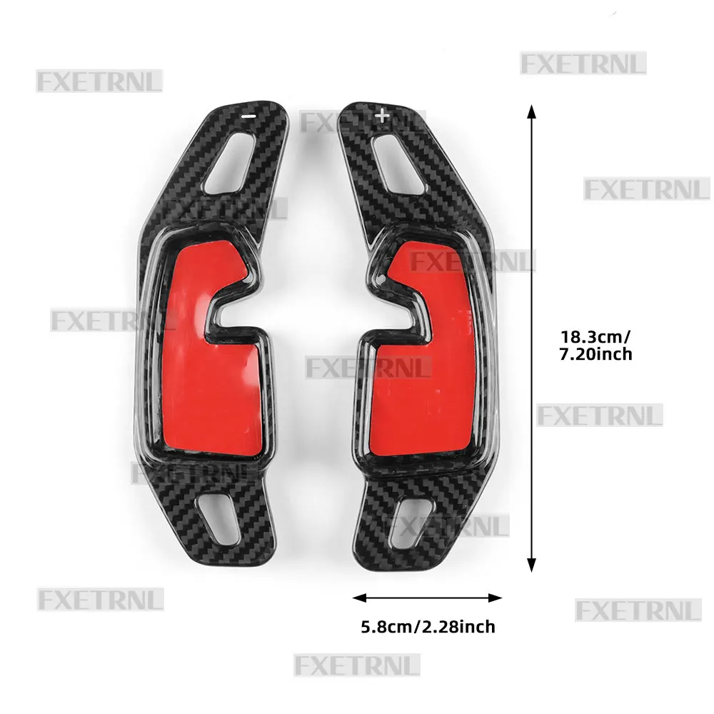 

Real Hard Carbon Fiber for BMW X1 U11 2023-2025 X3 G45 2025 5 Series G60 2024 2025 Steering Wheel Shift Paddle Shifter Sticker