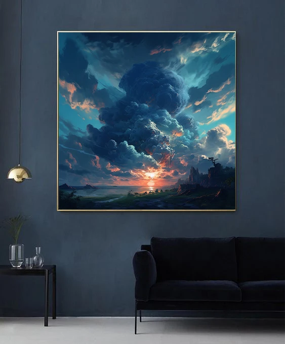 The Scenery Of The Sky Mosaic Diamond Painting Huge Clouds Diamond Mosaic DIY Cross Stitch Home Decoration