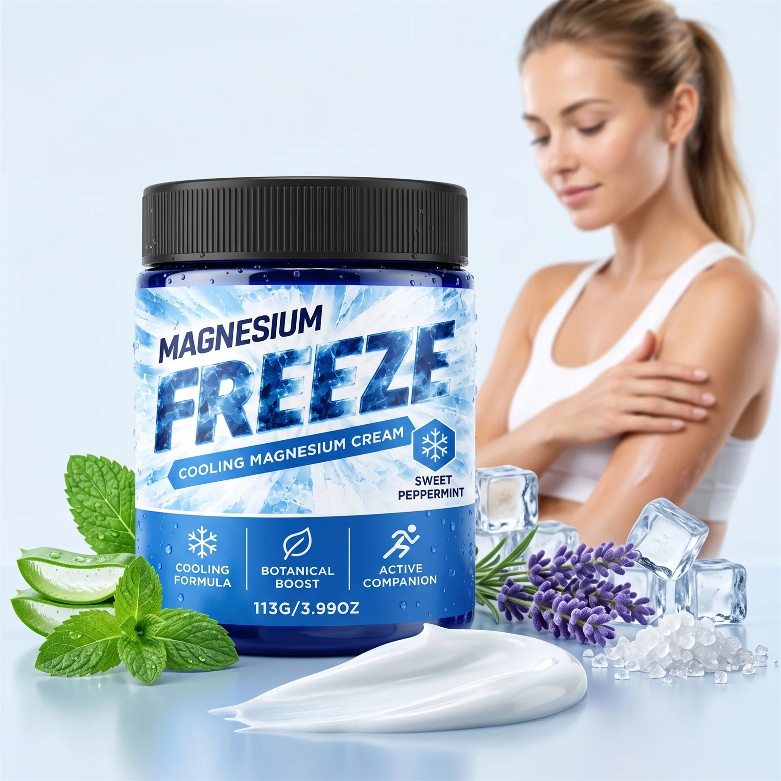 Cooling Magnesium Freeze Cream Muscle Fatigue Relief Relieves Body Discomfort Refreshing Shoulders Wrists Care External Ointment